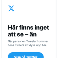 Problem med Twitter / X